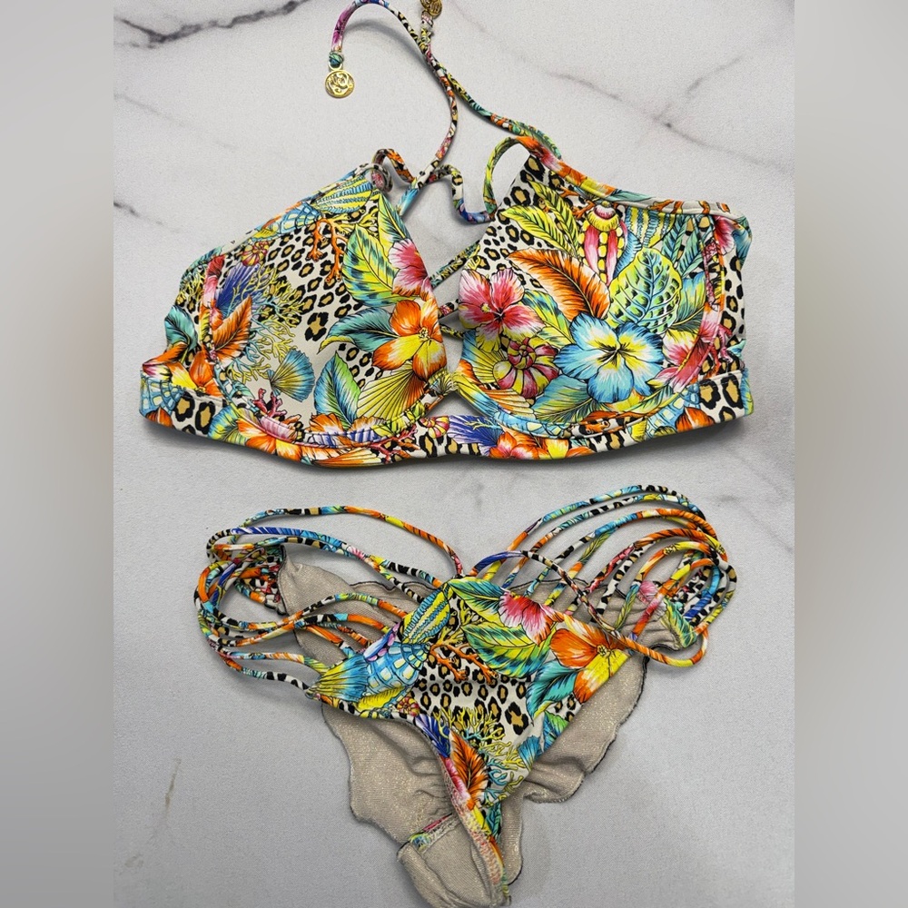 Tropical Floral Bikini Set by Luli Fama